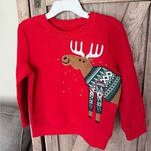 NWT Jumping Beans 3T Moose Sweatshirt